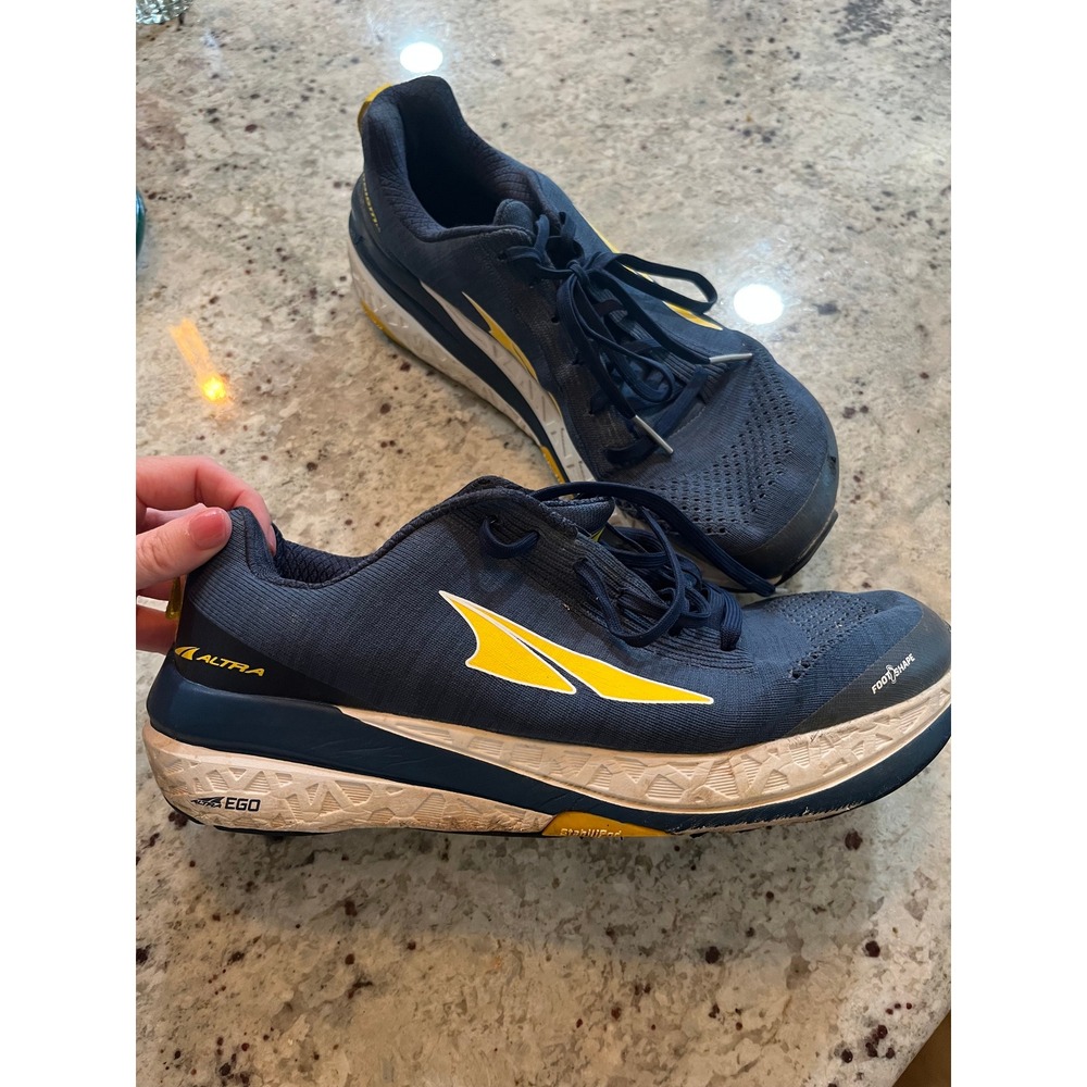 Altra Paradigm 4.5 Mens Running Shoes Navy Blue Yellow ALM1948G470 Size 10.5